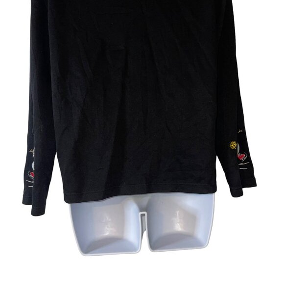 Vintage Onque Casuals Cardigan Sweater Womens M Holiday Christmas Snowman Ugly - Picture 8 of 12